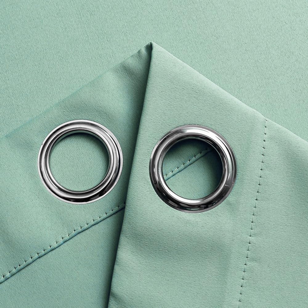 1 Panel Solid Color Doorway Curtain 78 Inches Long Grommet Top Blackout Privacy Curtain for Bedroom Living Room (Pea Green, W39 X L78 inch)