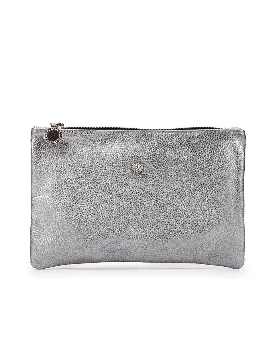 PEDRO MIRALLESITAEWON Mini Leather Bag in Metallic Tones. Handmade in Spain, Metallic, One size