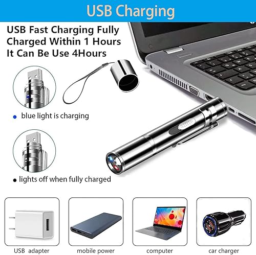 Miniatura 2 de Antye Paquete de 2 punteros láser para gatos, juguete para perros y gatitos, juguetes para gatos de interior, puntero de luz LED de punto rojo,