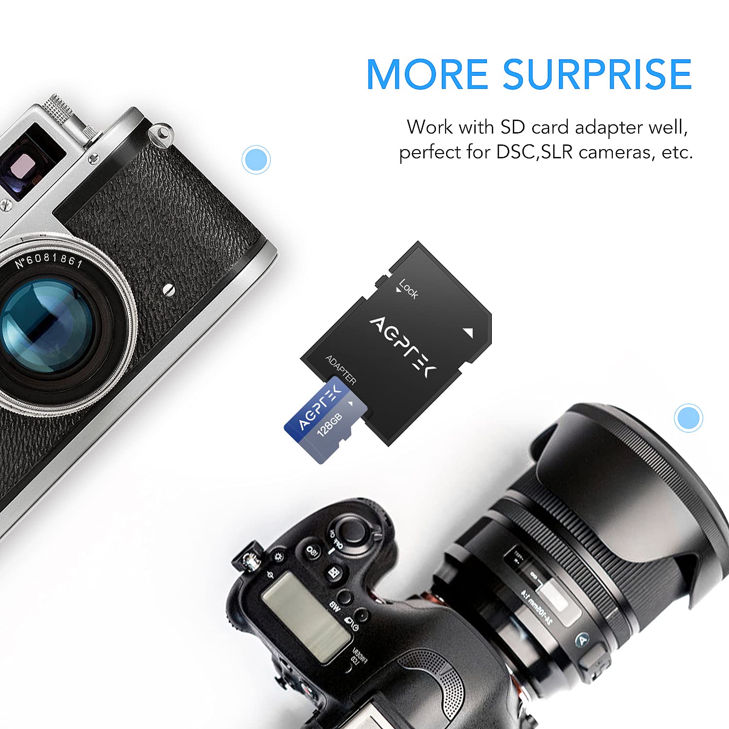 Scheda icro SD da 128 GB con adattatore High Speed Class 10 per Scheda icro SD da 128 GB con adattatore High Speed Class 10 per