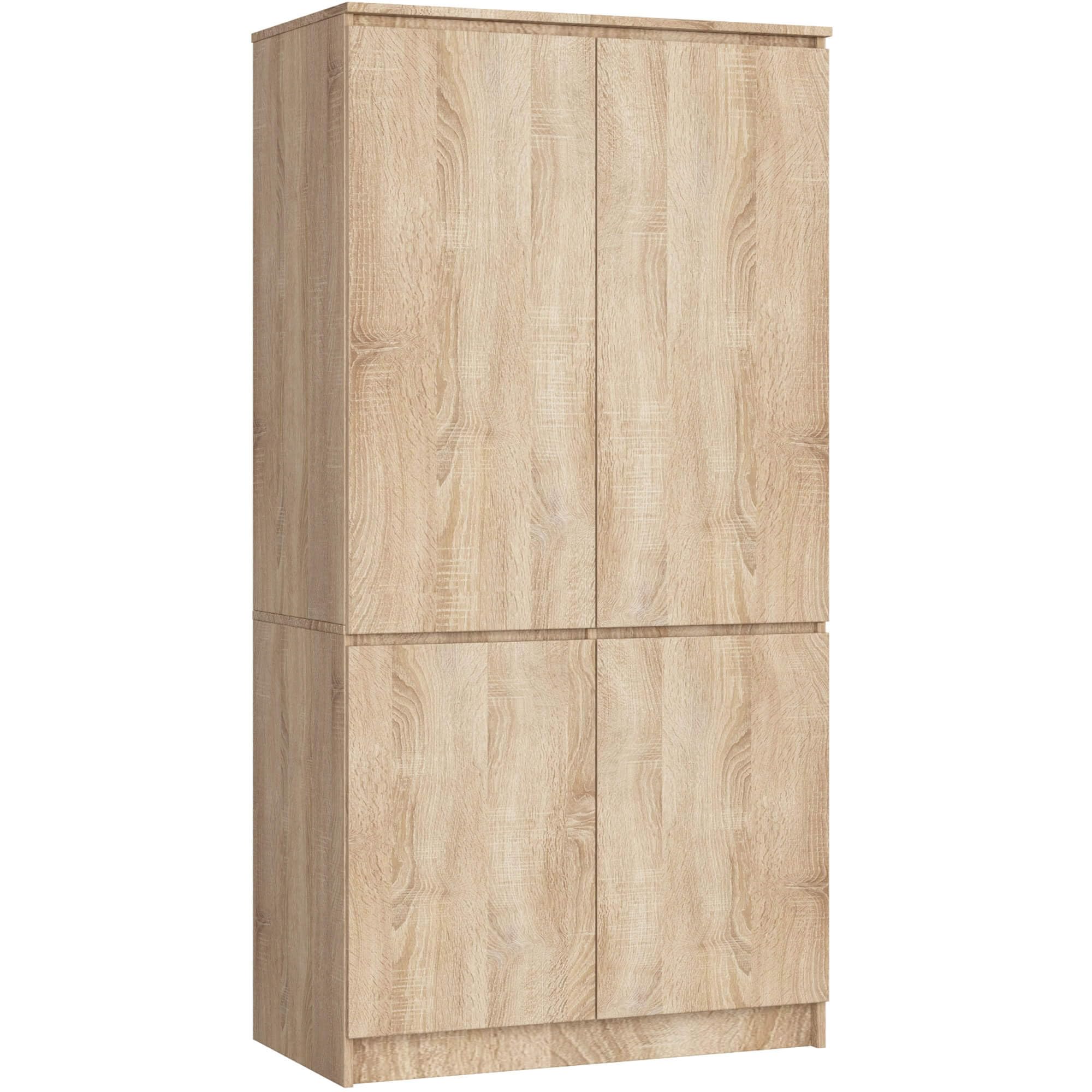 Armario AKORD S90 Roble Sonoma 90 cm 4 puertas 90x51x180 cm