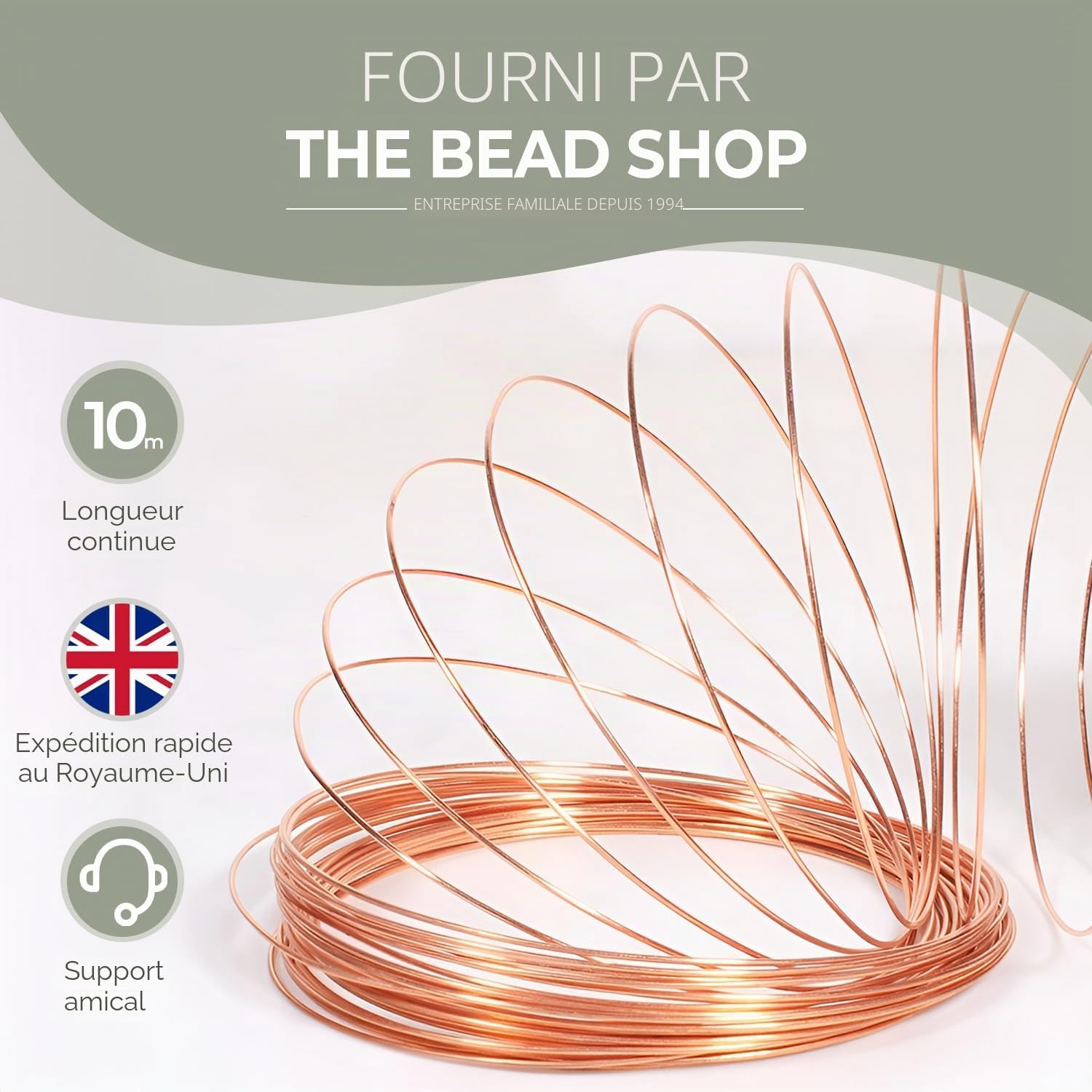 Fil de cuivre - 2 mm de calibre 12 5 m pour sculpture, fabrication florale, bijoux, tissage et emballage, fil électrolytique, 99 % pur