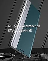 Vista 5 de CCSmall for Xiaomi Redmi Note 10 4G (NOT 5G) Bracket Pagnetic Leather Cover for Xiaomi Redmi Note 10S TPU Shockproof Protection Flip Phone Case for