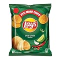 Lay's Potato Chips , Chile Limon Flavour, Crunchy Chips & Snacks 48gram / 52gram (Weight May Vary)