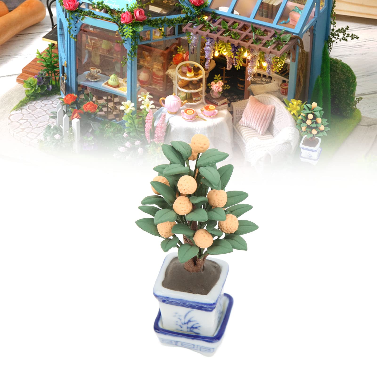 1/12 Scala Casa Delle Bambole Vaso Per Piante Piccole FLOSET1 - Foto 4