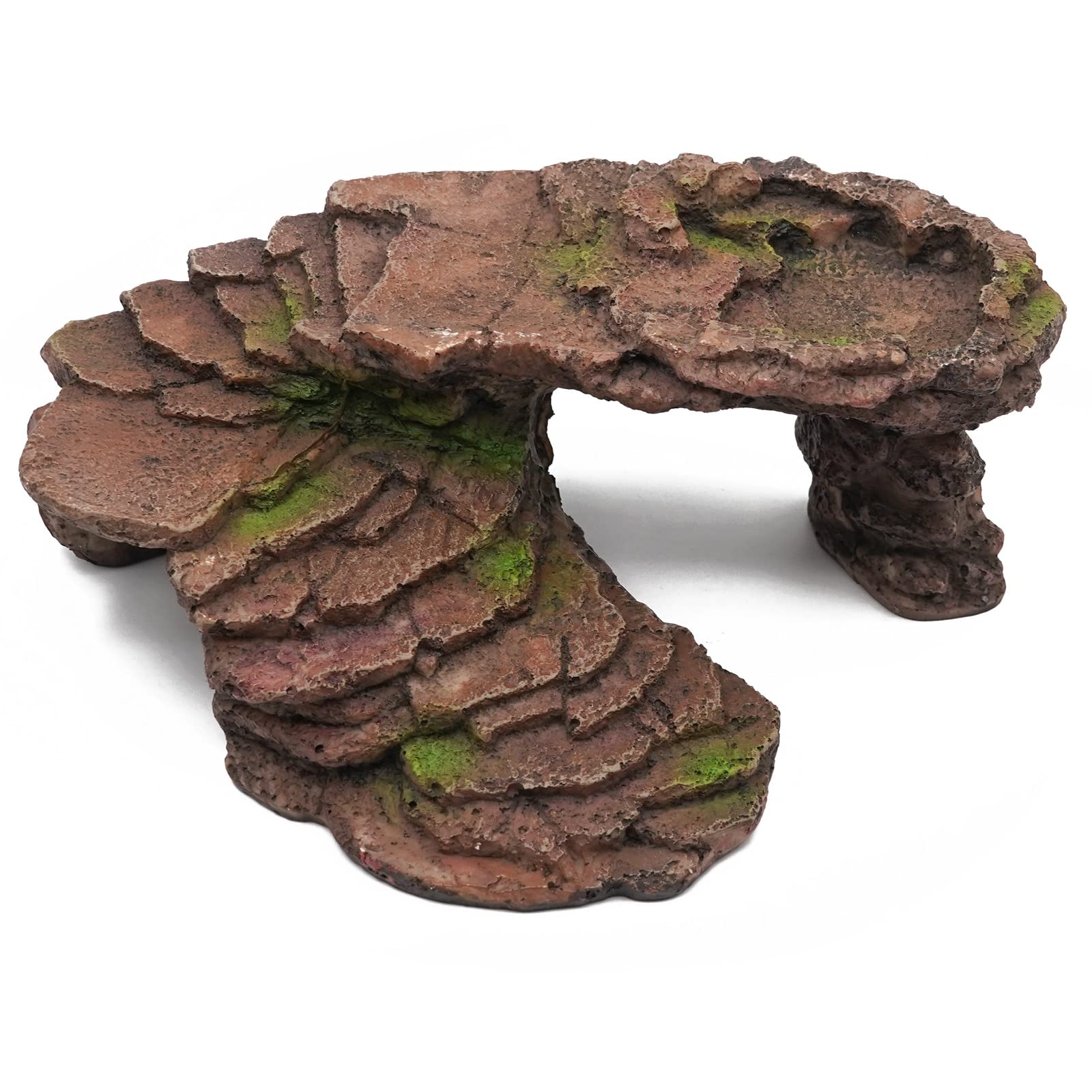 Plataforma Tortugas de Agua, Cueva para Reptiles Rampa Tortugas de Agua Descanso Terraza DecoracióN de HáBitat Para Tortuga, Tanque Cangrejo Rana Reptil Adornos Acuario