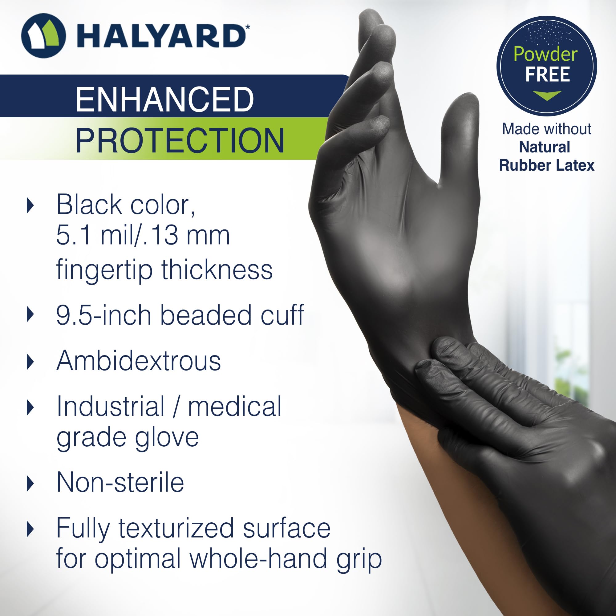HALYARD PUREZERO LIMON-XTRA Nitril Untersuchungshan Produktbild-Vorschau 2