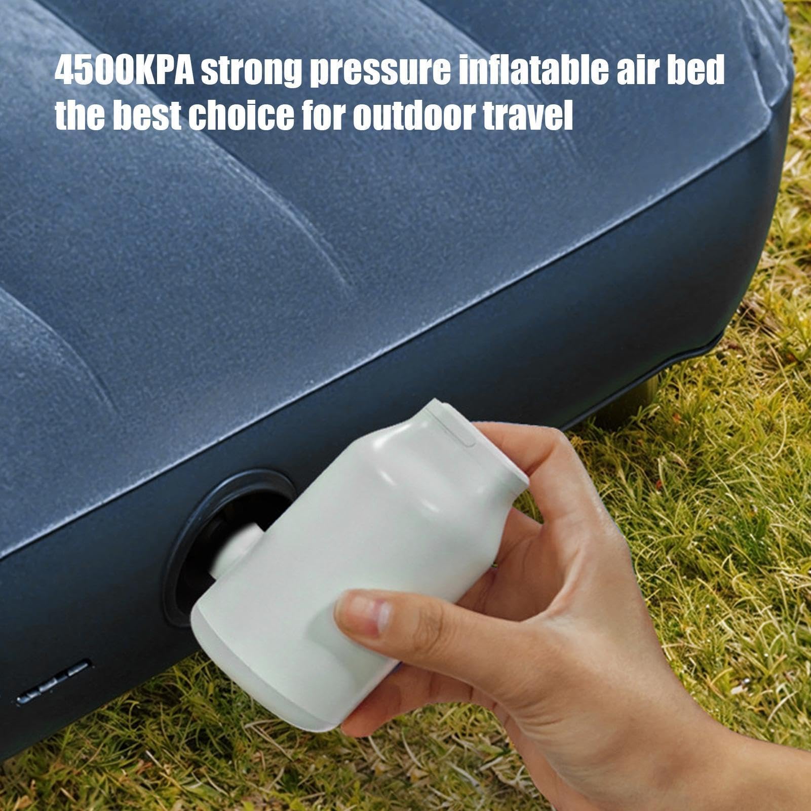 Pompe à air pour gonflables | 4500 Pa Petit écran numérique avec 5 buses | Pompe électrique de voyage | Pour sac de couchage, canapé, piscine, flotteurs, bouées, sacs sous vide