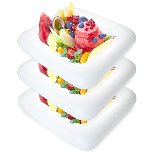 Novelty Place Inflatable Ice Serving Buffet Bar Pack of 3, 24 Inches