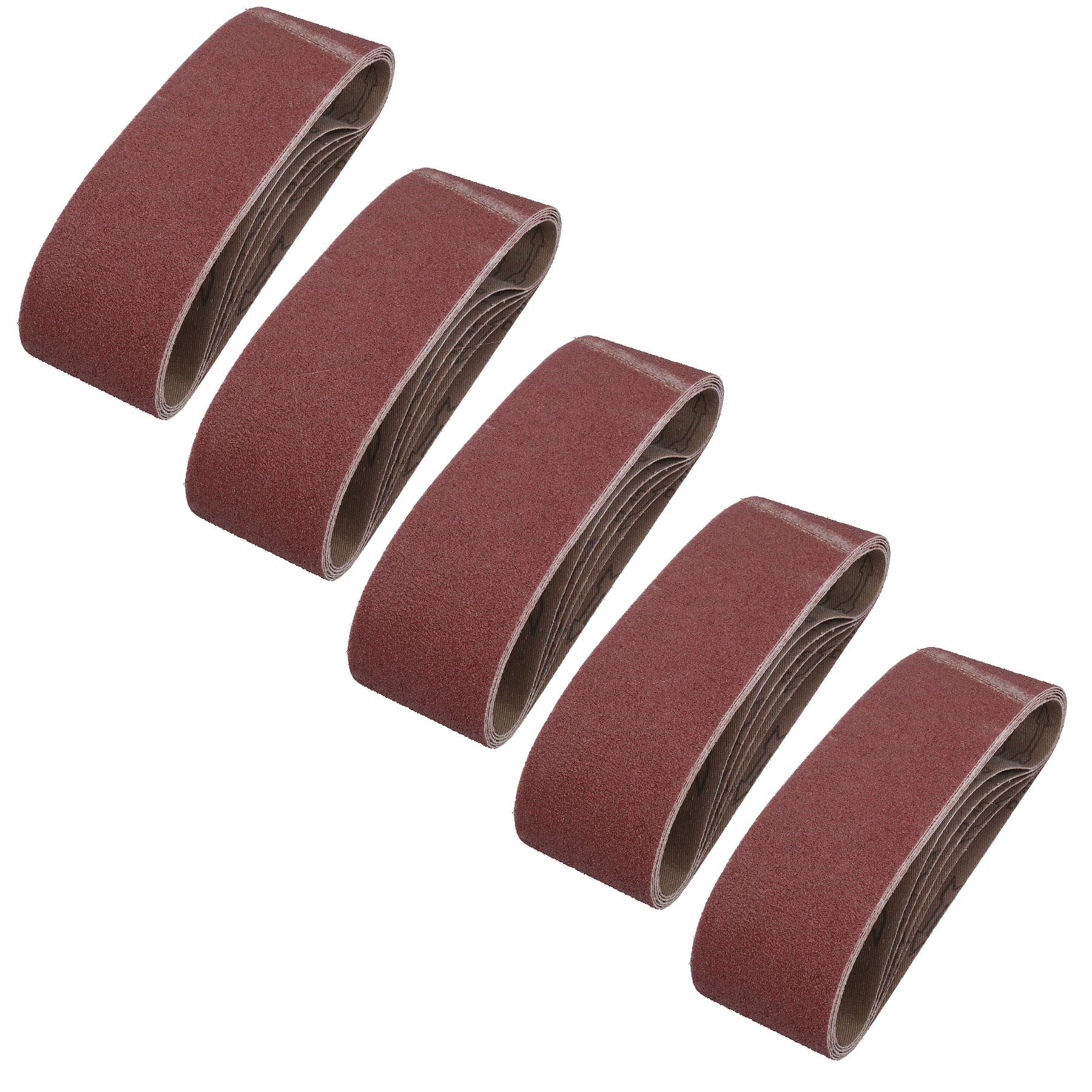 Bande abrasive 75 mm x 533 mm Grain 60 contre le bois verni tenace