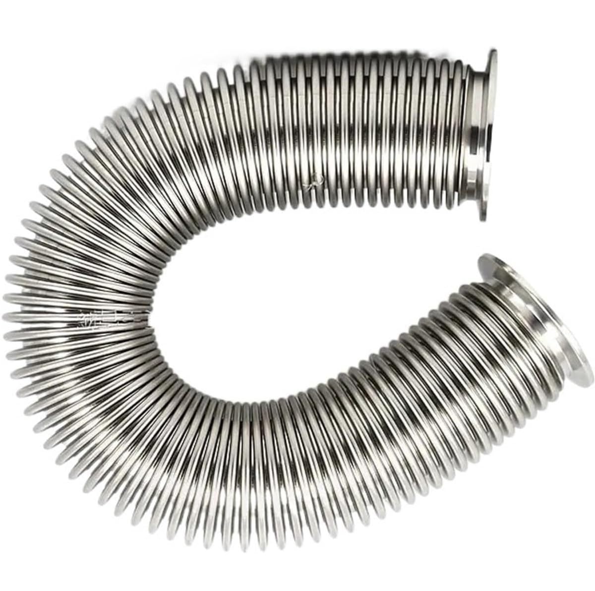 Manguera de fuelle de vacío Flexible de acero inoxidable KF50 304-resistente a altas temperaturas y a la corrosión, 1 unidad(400mm)