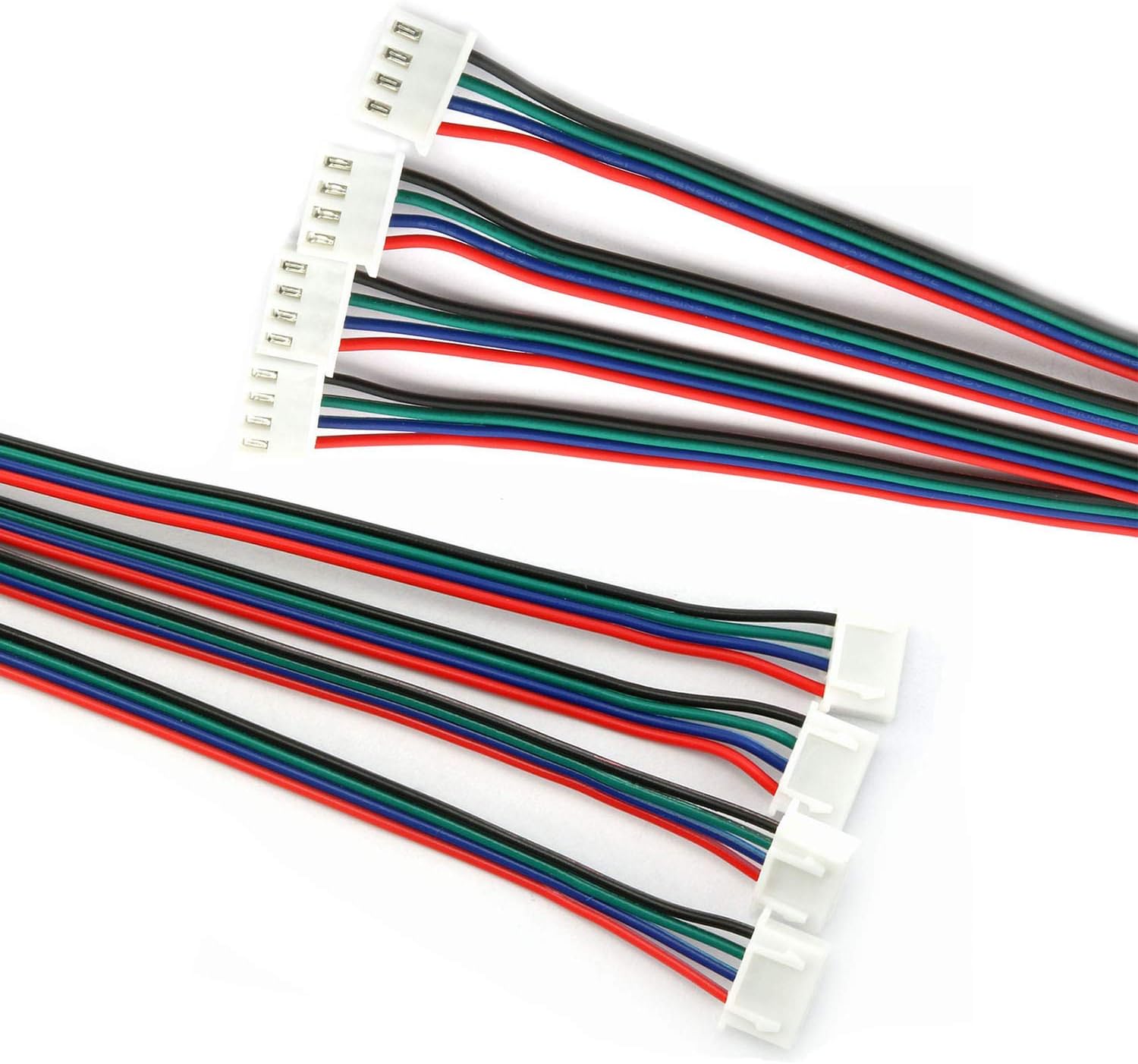 4PCS 1.5M 59 Inch Stepper Motor Cables Lead Wire HX2.54 4 Pin to 6 Pin