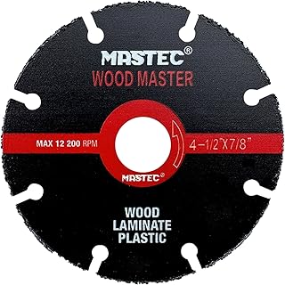 4 1/2 Inch Brazed Tungsten Carbide Blades,Easy Cutting for Wood Nailed Planks Plastic Pipe with 7/8 Inch Arbor
