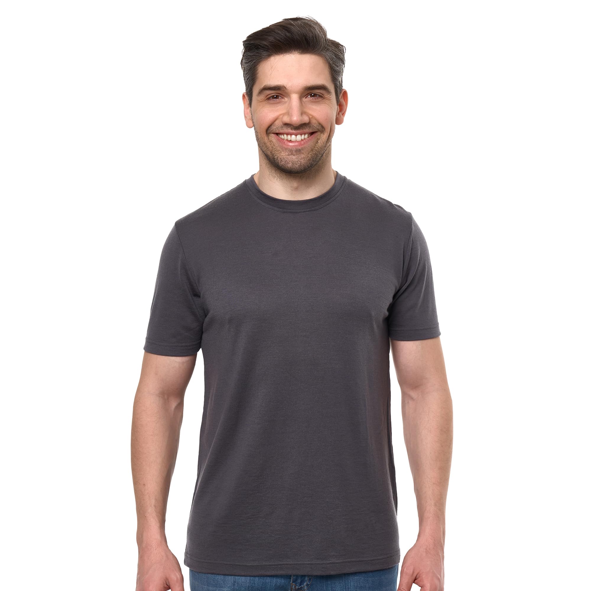 Merino.tech Tee Shirt Homme - T Shirt Sport Homme Merinos en sous Vetement Merinos à Manches Courtes