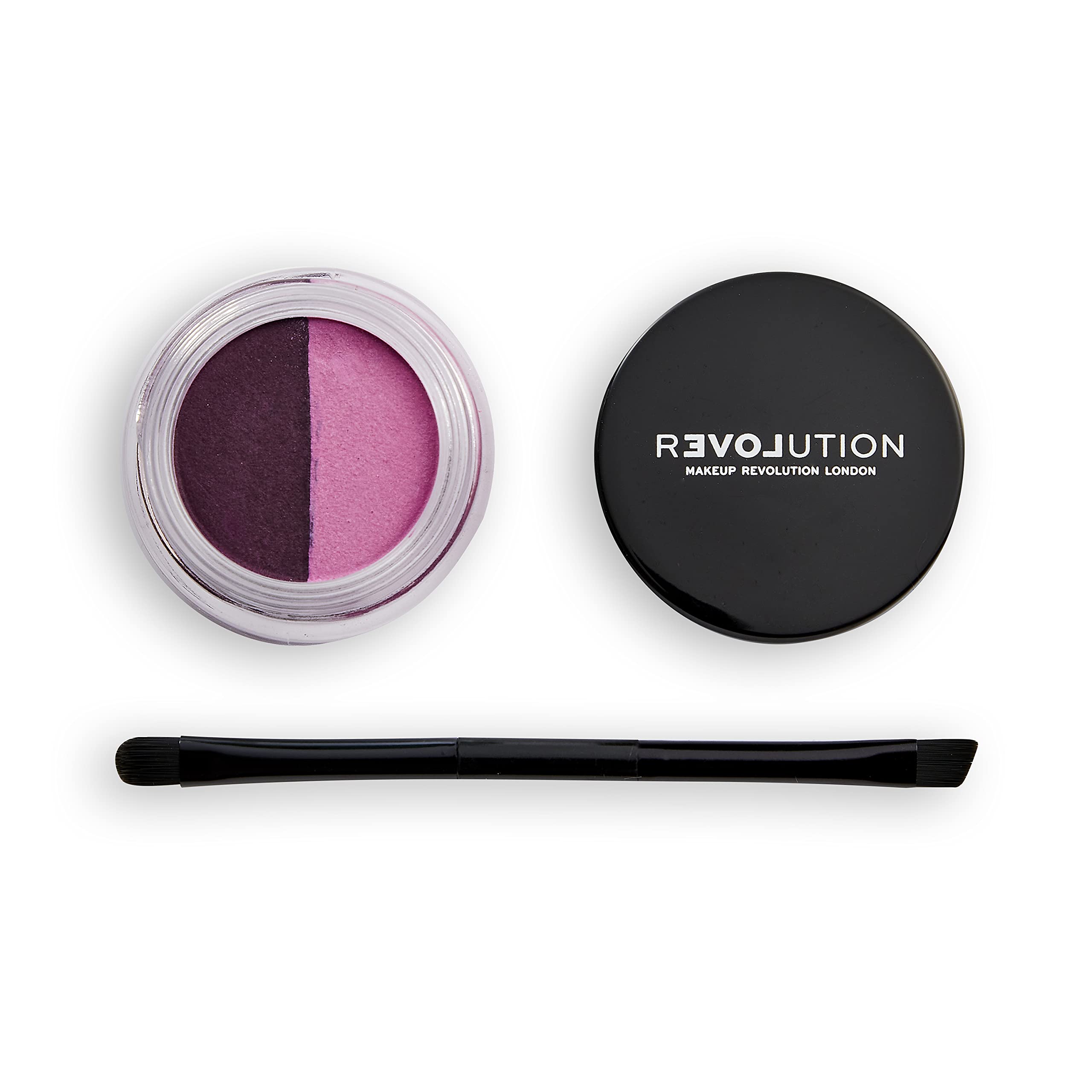Revolution Relove Water Activated Eye Liner Double Up Long Stay Smudge-Proof Red & Yellow (Purples)