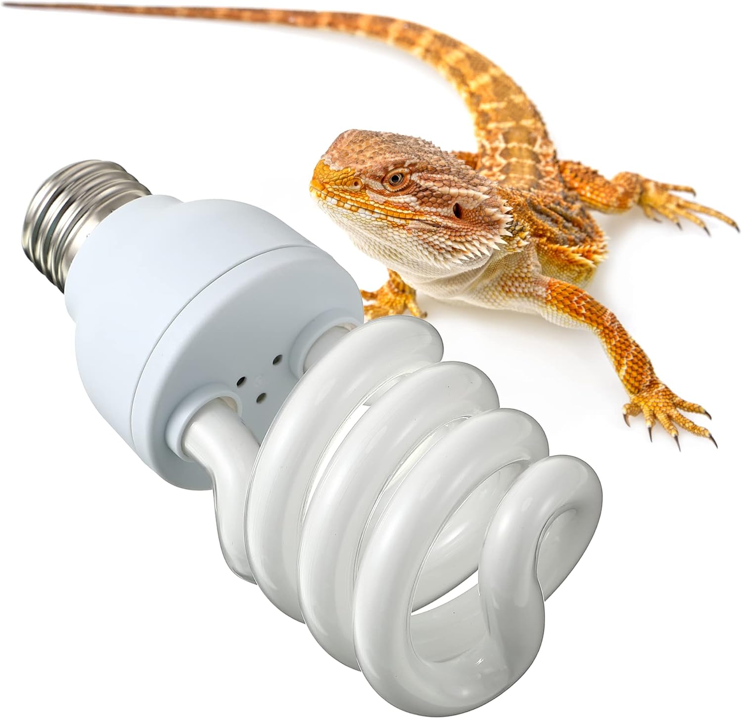 Enhon UVB Reptile Light Fixture, Reptile 10.0 UVB Bulb for