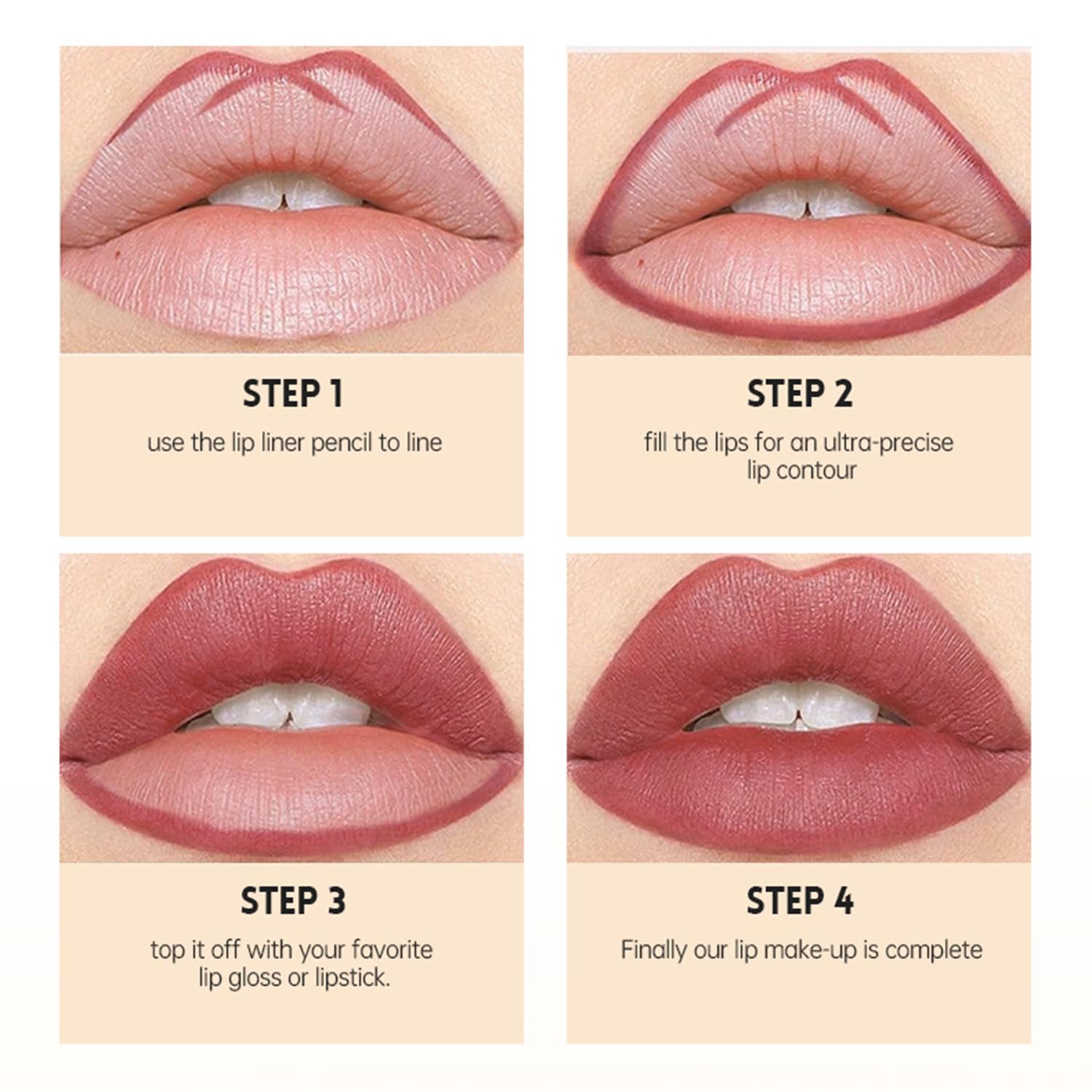 12Pcs Matte Lip Liner Pencil Set, Waterproof Lipliner Pencil Lasts 24H +, Smudge-Proof Lip Liner Pen - Image 4