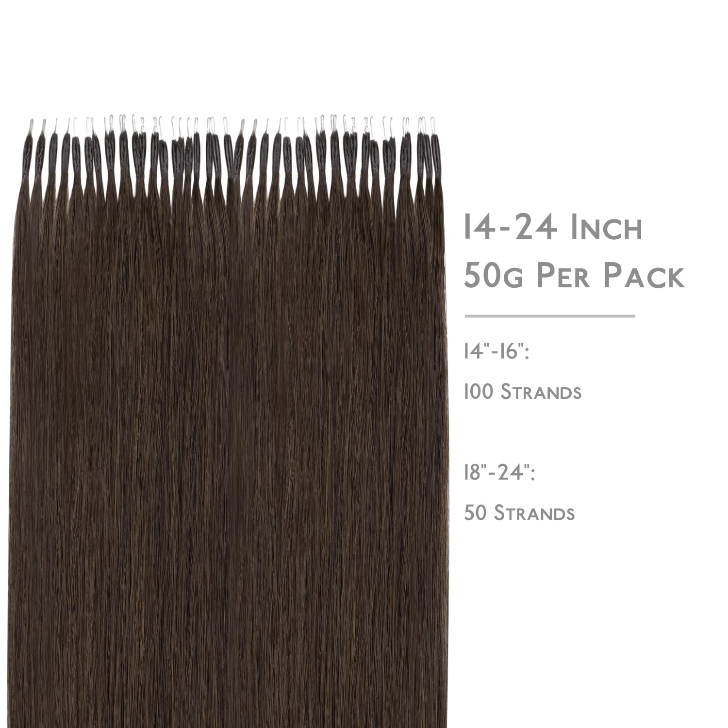 WENNALIFE Nano Hair Extensions Real Human Hair - Image 2