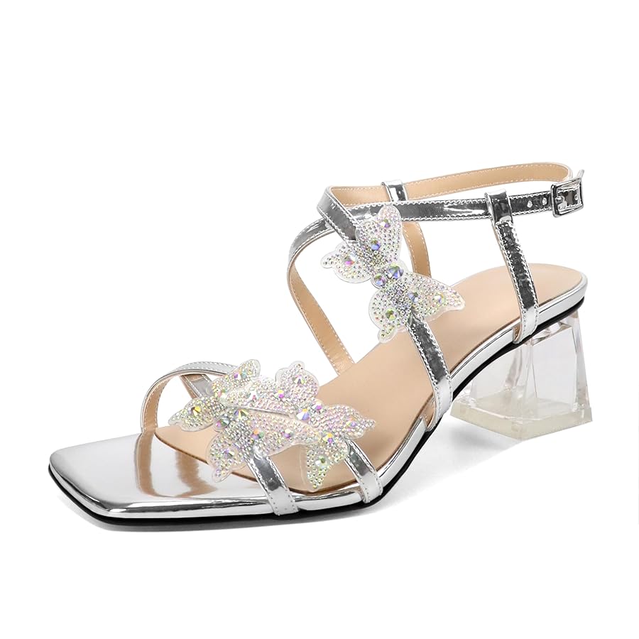 Amazon.com | Joseywade Butterfly Heels Heeled Sandals
