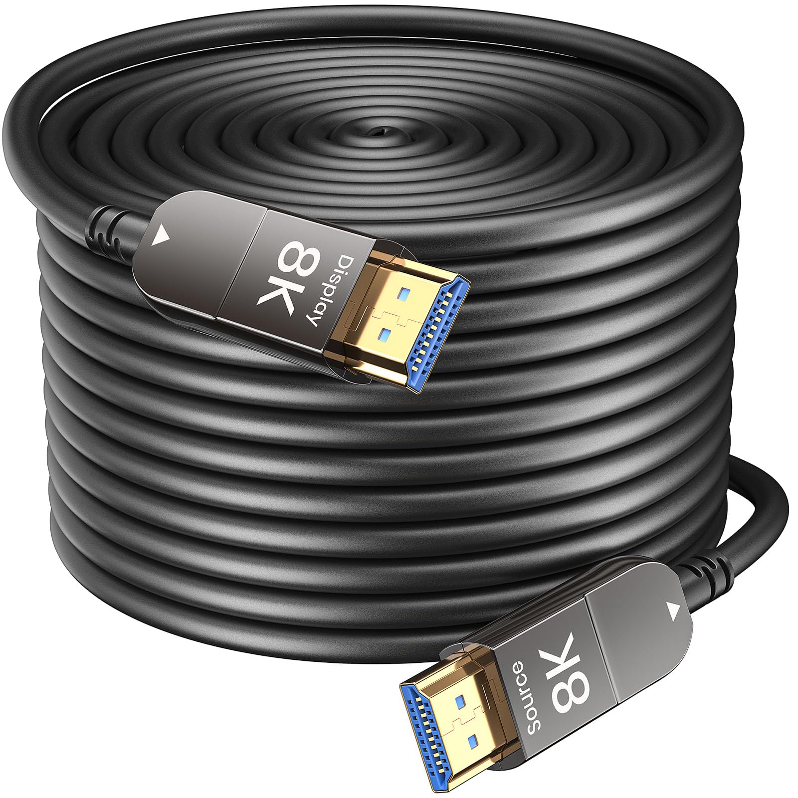CABLE HDMI de fibra óptica 8k 10M, cable de fibra óptica HDMI 2.1 de 48gbps de ultra alta velocidad, soporte 8K@60Hz Y 4K@120Hz HD R (alto rango dinámico) dinámico, EARC