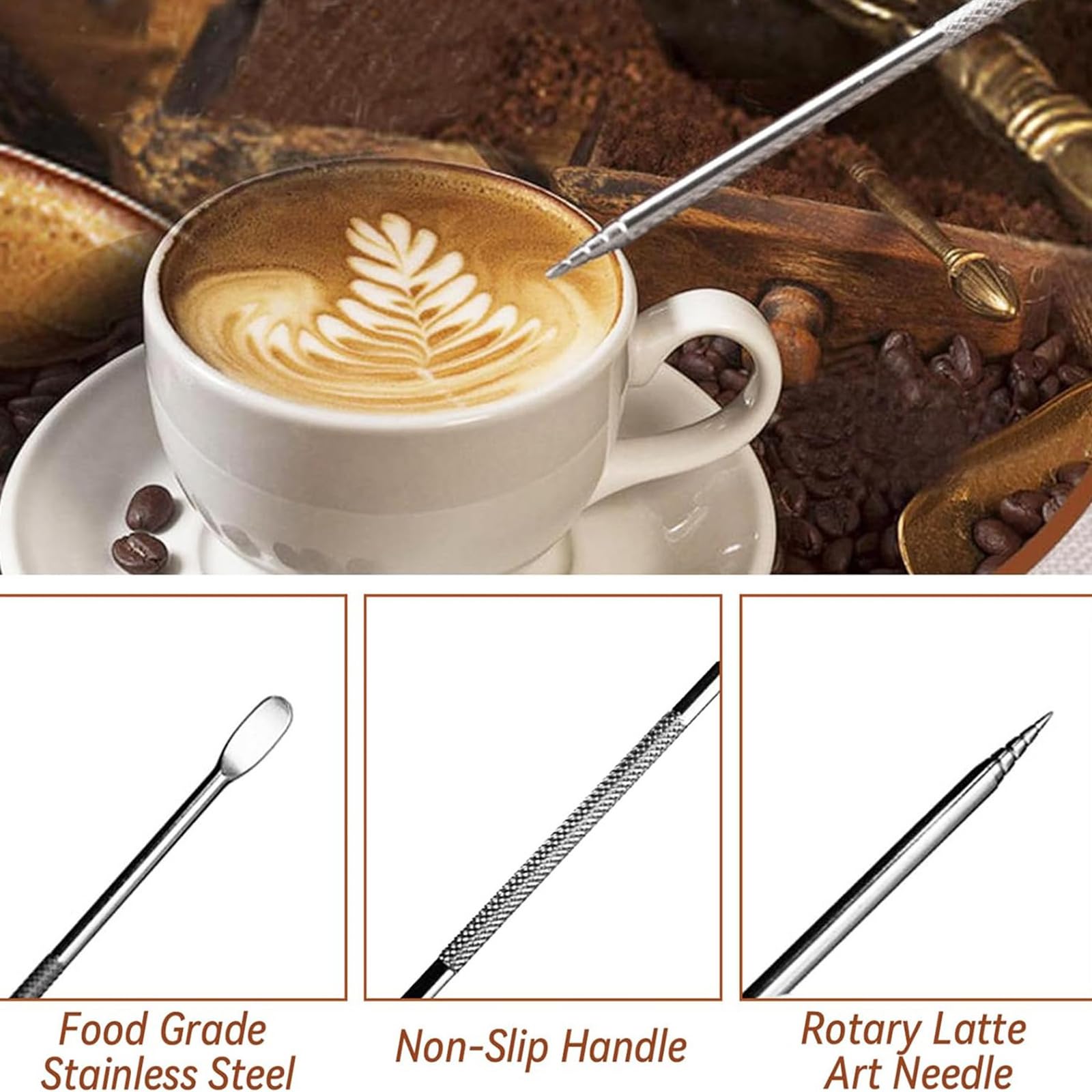 Kit Accessoires Machine à Café Expresso SOONHUA - Tamper 51mm, WDT, Pichet Lait Et Plus