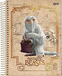 Caderno Espiral Univ CD 10 Matérias 160 Fls Animais Fantasticos Demiguise FSC - Jandaia