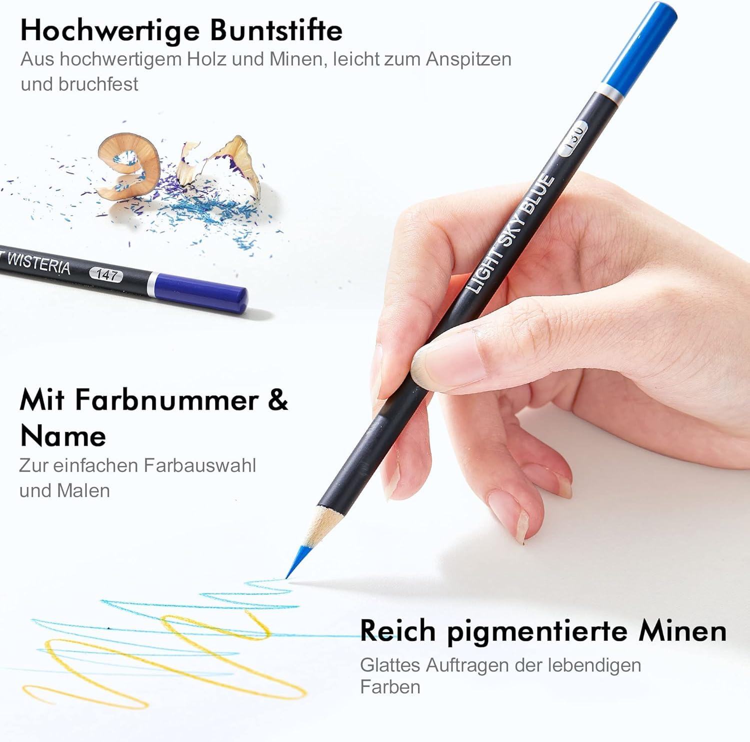 Shuttle Art Buntstifte Set, 80 professionelle Buntstifte für Erwachsene und Kinder, Farbstifte Set mit Malbuch, Skizzenbuch, Spitzer, Bleistiftverlängerer und Eisenbox, Buntstift Kinder, Holzstifte