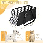 SlowTon Console Dog Car Seat, Pet Booster Seat for Car with Safety Belt and Soft Cushions, Anti-Collapse Center Console Dog Car Seat with Detachable Support Portable Dog Carriers for Small Dogs