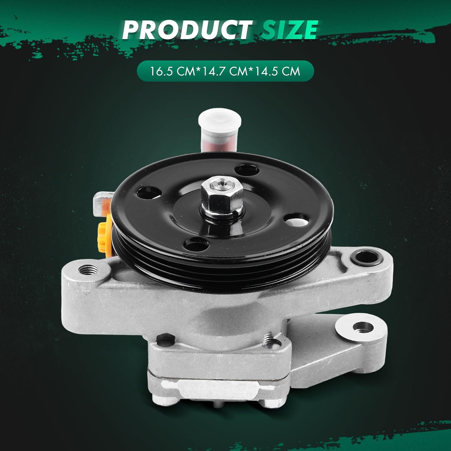 SCITOO 21-5260 Power Steering Pump with Pulley, Compatible with Hyundai Elantra 2001-2005 L4 2.0L DOHC, For Tiburon 2003-2008 L4 2.0L DOHC