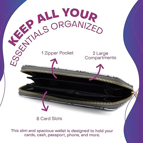 Miniatura 4 de Rave Envy Lindas carteras de moda para mujer carteras pequeñas de moda para mujer Unicornio holográfico - Caticornio Cartera grande