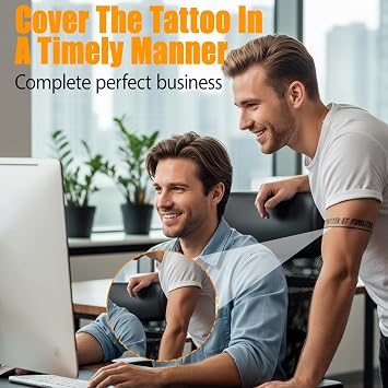 Tattoo Cover Up Patch, 10 Pcs Ultra ThinTattoo Cover Up, Waterproof Tattoo Cover Up Patch for Concealing Tattoos and Scars, Natural Skin Tone Adhesive Stickers