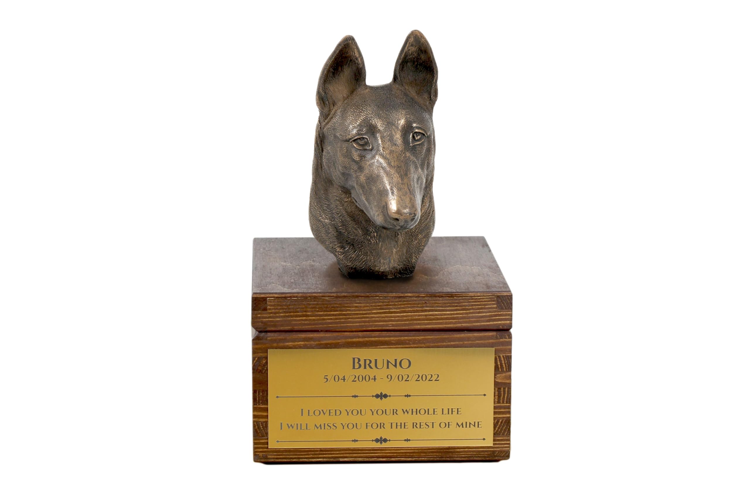 Urne commémorative personnalisée pour chien, surmonter la perte de votre Malinois