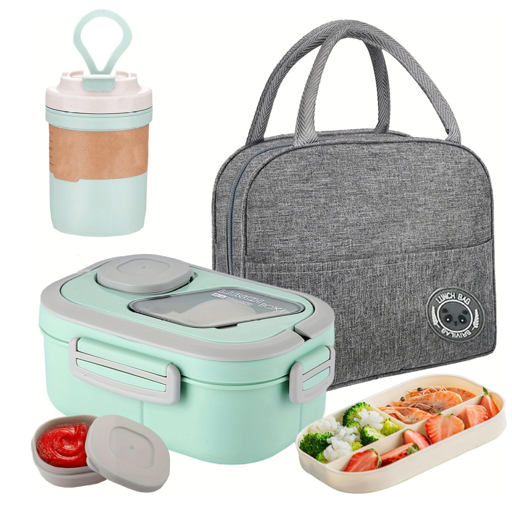 Boîte à lunch à salade 1,2 L hermétique pour préserver la fraîcheur de vos repas sans fuite
