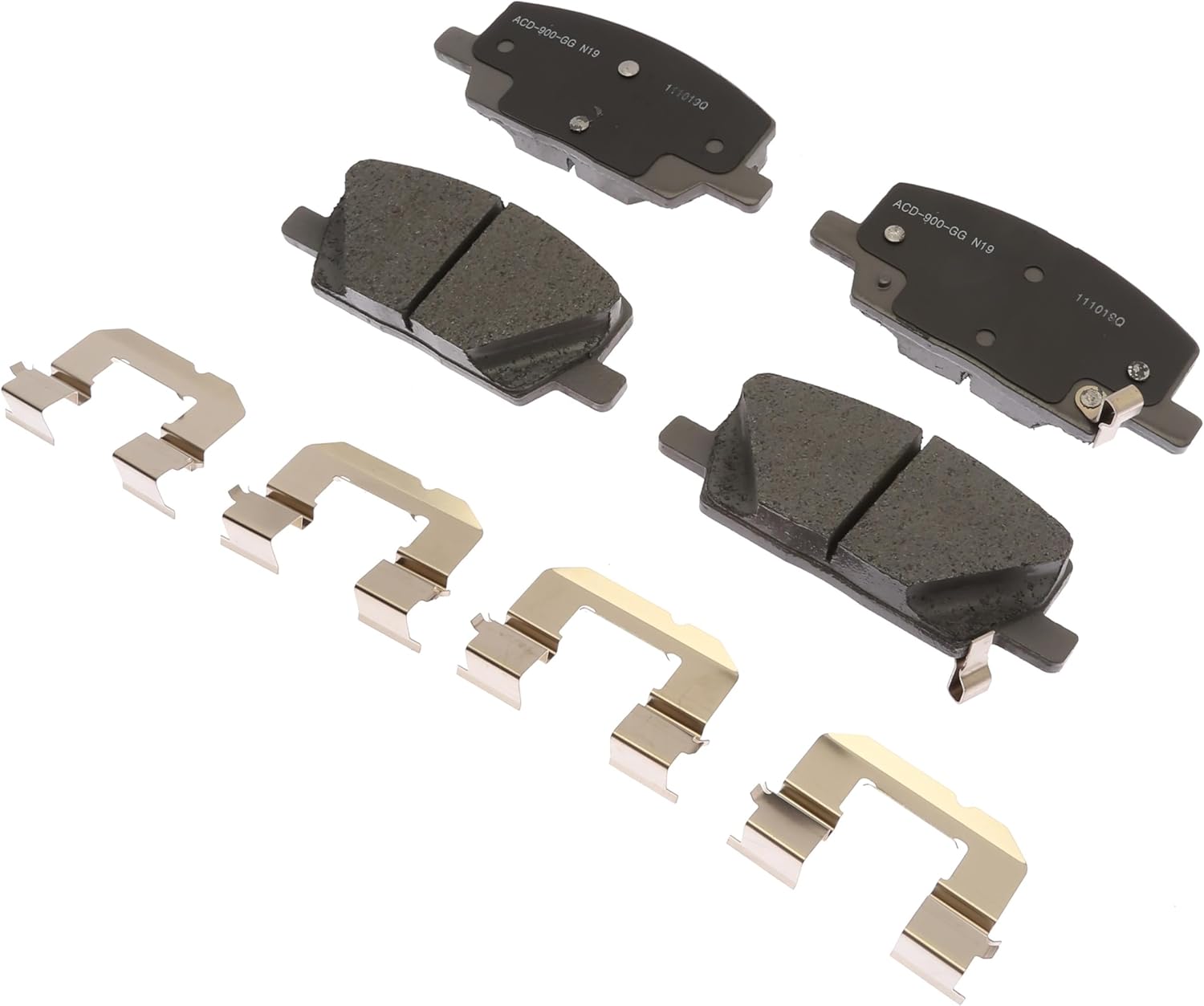 ACDelco Silver 14D2019CH (19422767) Ceramic Front Disc Brake Pad Set
