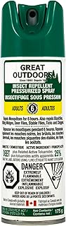 Great Outdoors Insect Repellent Spray - 175 G Aerosol 25% Deet - Adults 175 Gram
