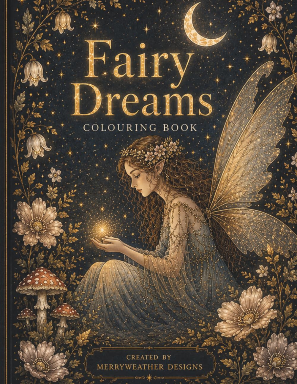 Fairy Dreams: Adult Greyscale Colouring Book