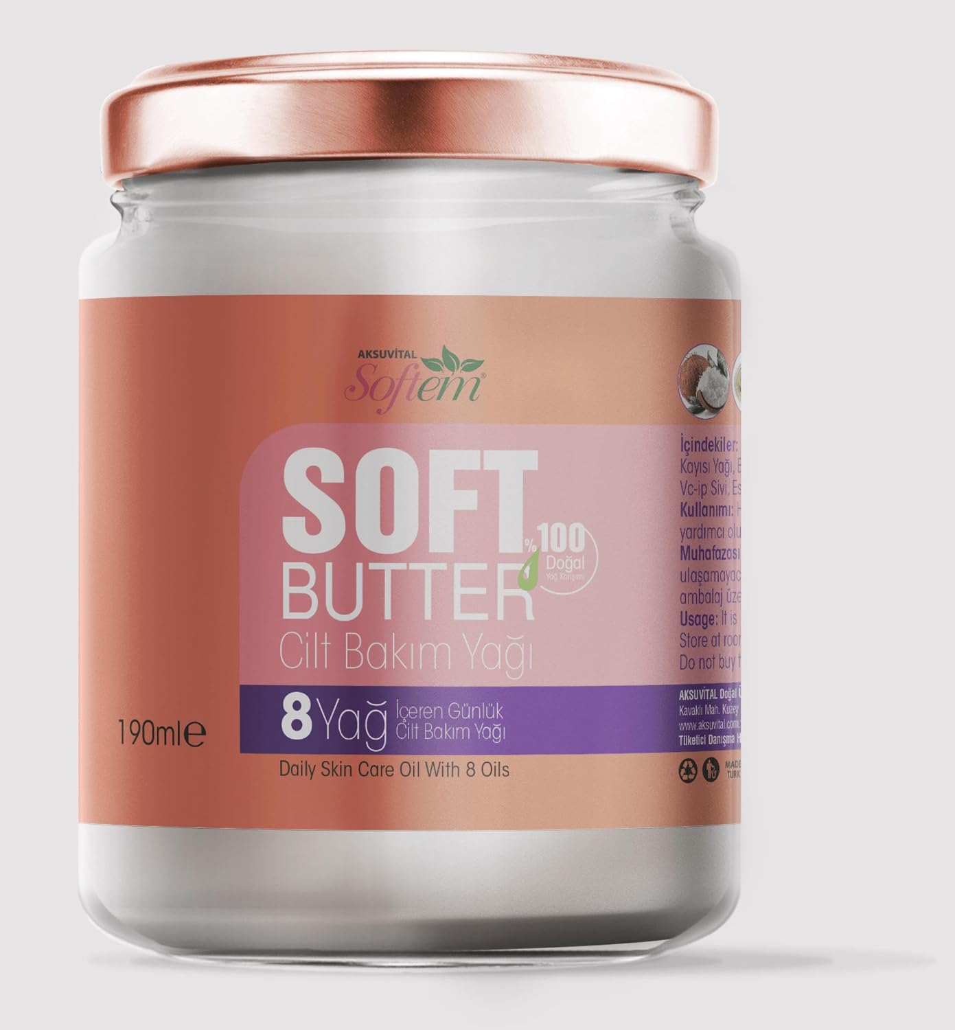 Softbutter Cilt Bakım Yagı 190ml Soft Butter