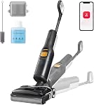 Roborock F25 GT Aspirateur Mop tout en un, Nettoyeur à vide sec humide sans fil, 20000Pa Machine de nettoyage du sol pour le bois de feuillus carrelage plancher de vinyle, Edge à Edge auto-nettoyage Mop électrique avec 180° Lie-Flat