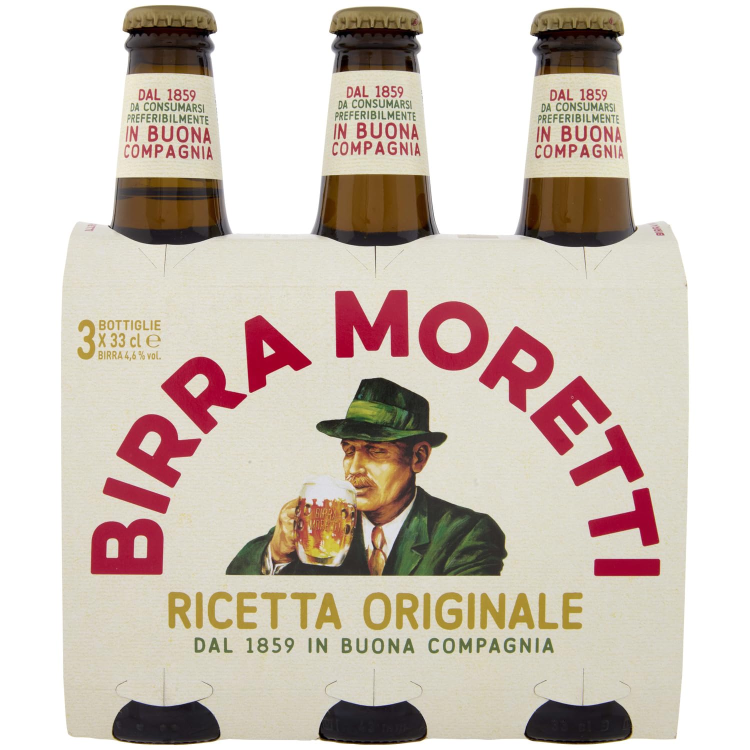 Birra Moretti Bier 24 Flaschen (24 x 0.33 l)