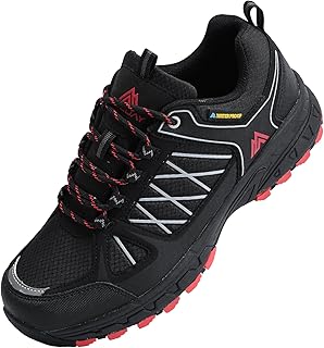 Queday Waterproof Hiking Shoes for Men, Lightweight, Non-Slip, Outdoor, Breathable, Hiking, Trekking, Hiking Paths