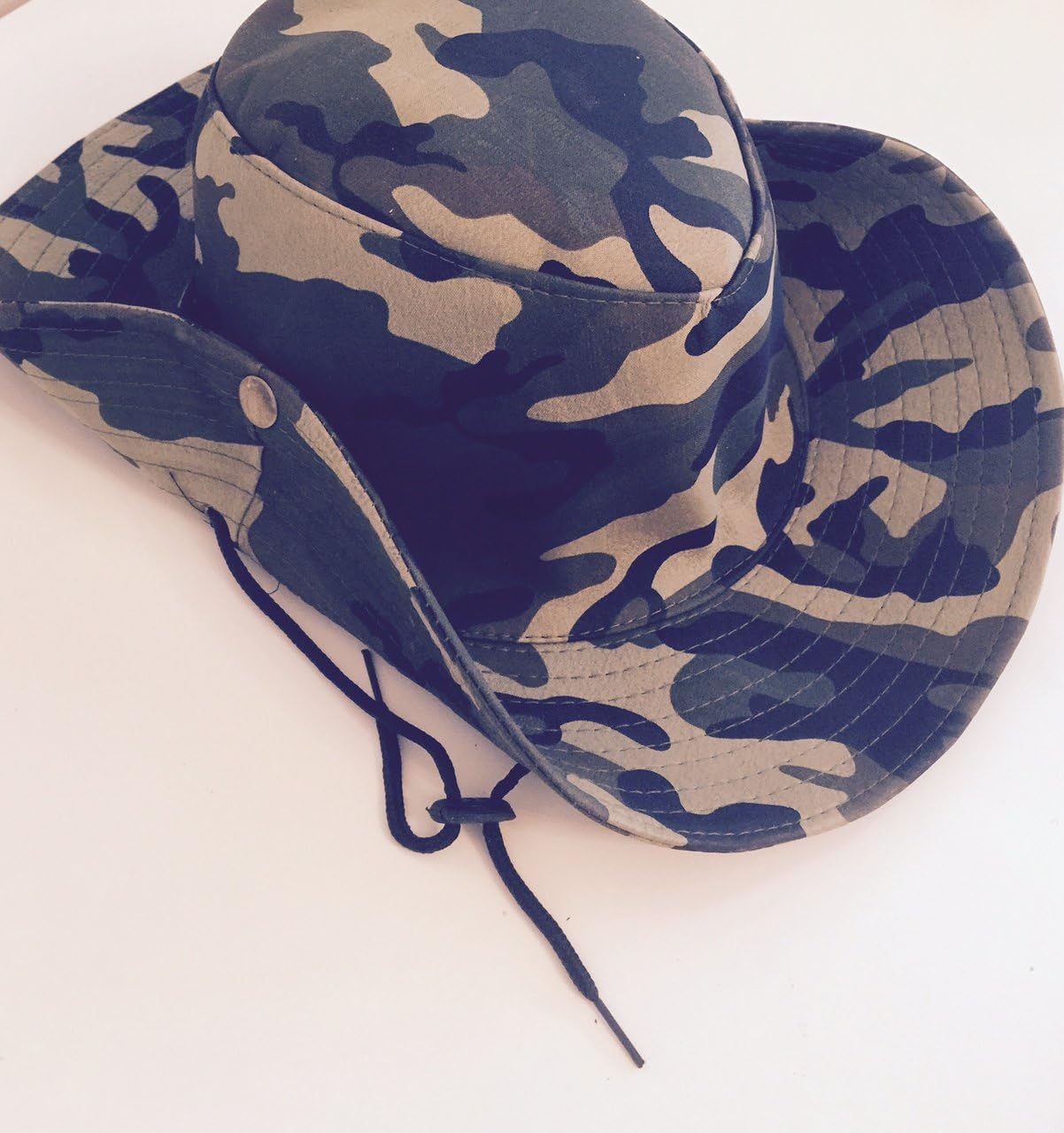 British Military Army Jungle Special Forces Head Green Bush Hat Cap Camo Mens