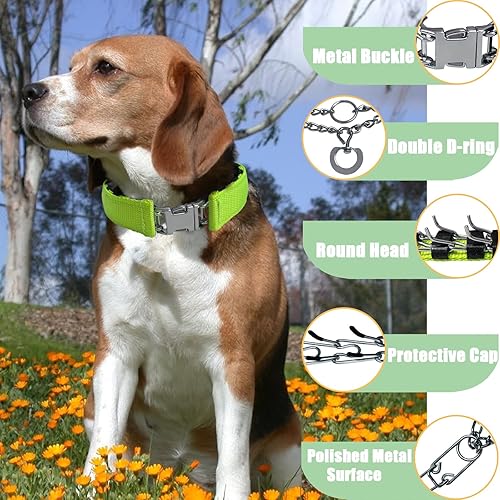 Miniatura 3 de Collar de entrenamiento de puntas para perros, collar ajustable para perro con hebilla de liberación rápida, collar sin tirones para perros