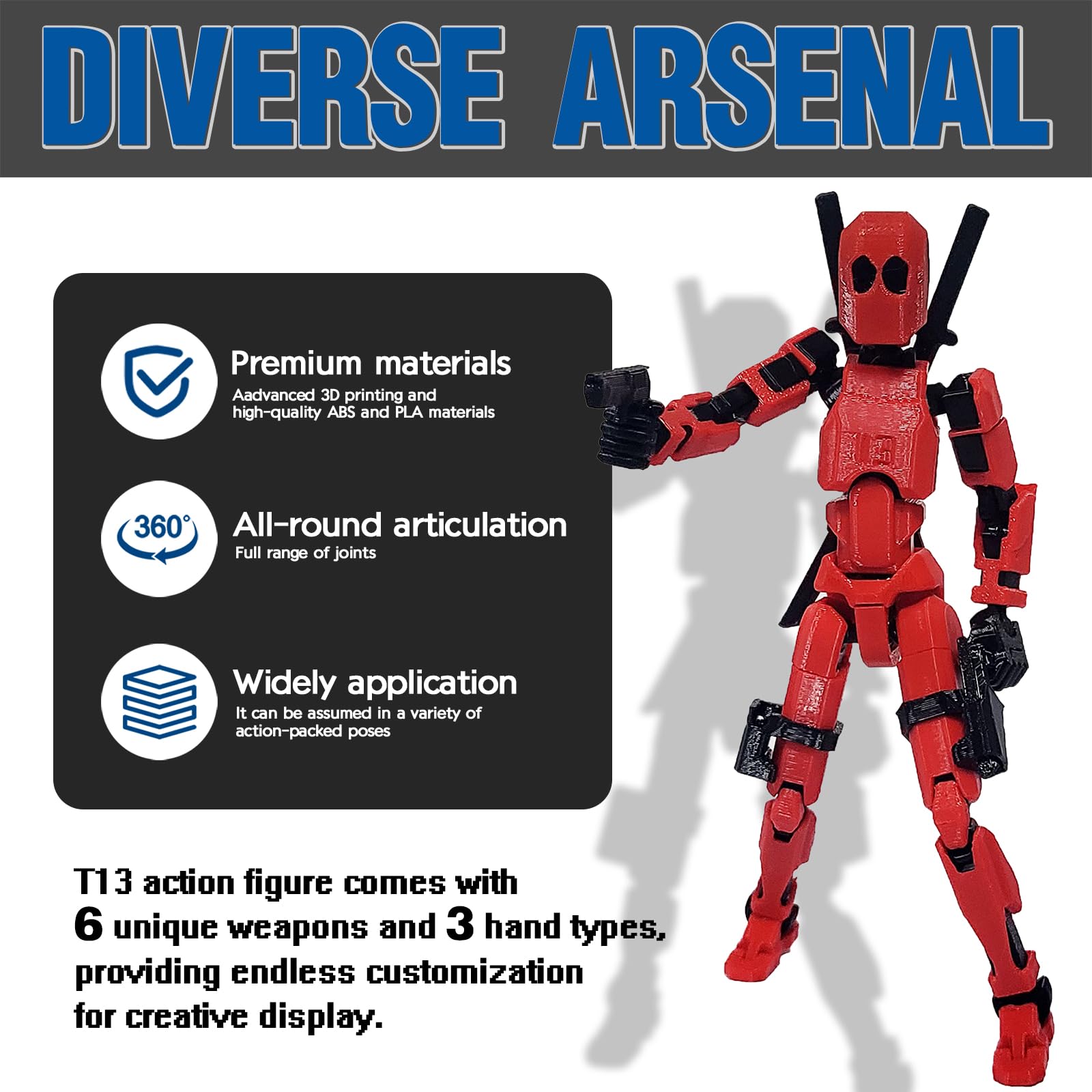 Amazon.com: FoxVilla Assembly Completed T13 Action Figure, Titan