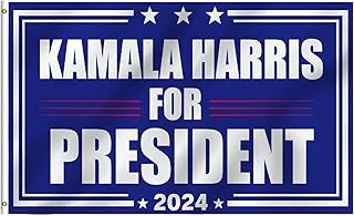 MBBEST Kamala Harris 2024 Flag 3x5 Ft,Kamala Harris For President Banner,Vivd Color and Fade Proof, Patriotic Flags for Rooms Outdoor Indoor Decoration Banner