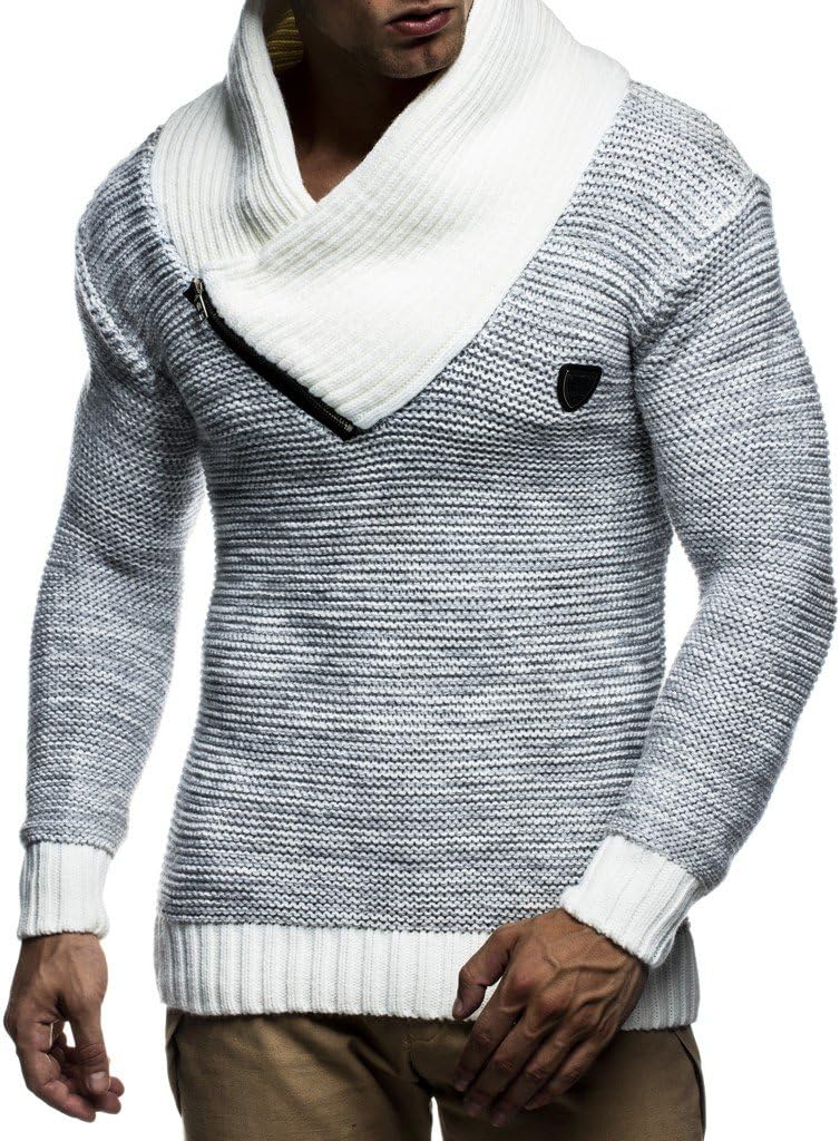 Leif Nelson Men's Knitted Pullover Pullover LN7060