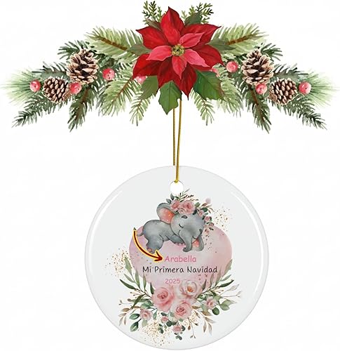 Miniatura 9 de Adornos de Navidad personalizados de cabra bebé, adornos para árbol de Navidad 2025, regalos para Navidad para niños, adorno de primera Navidad