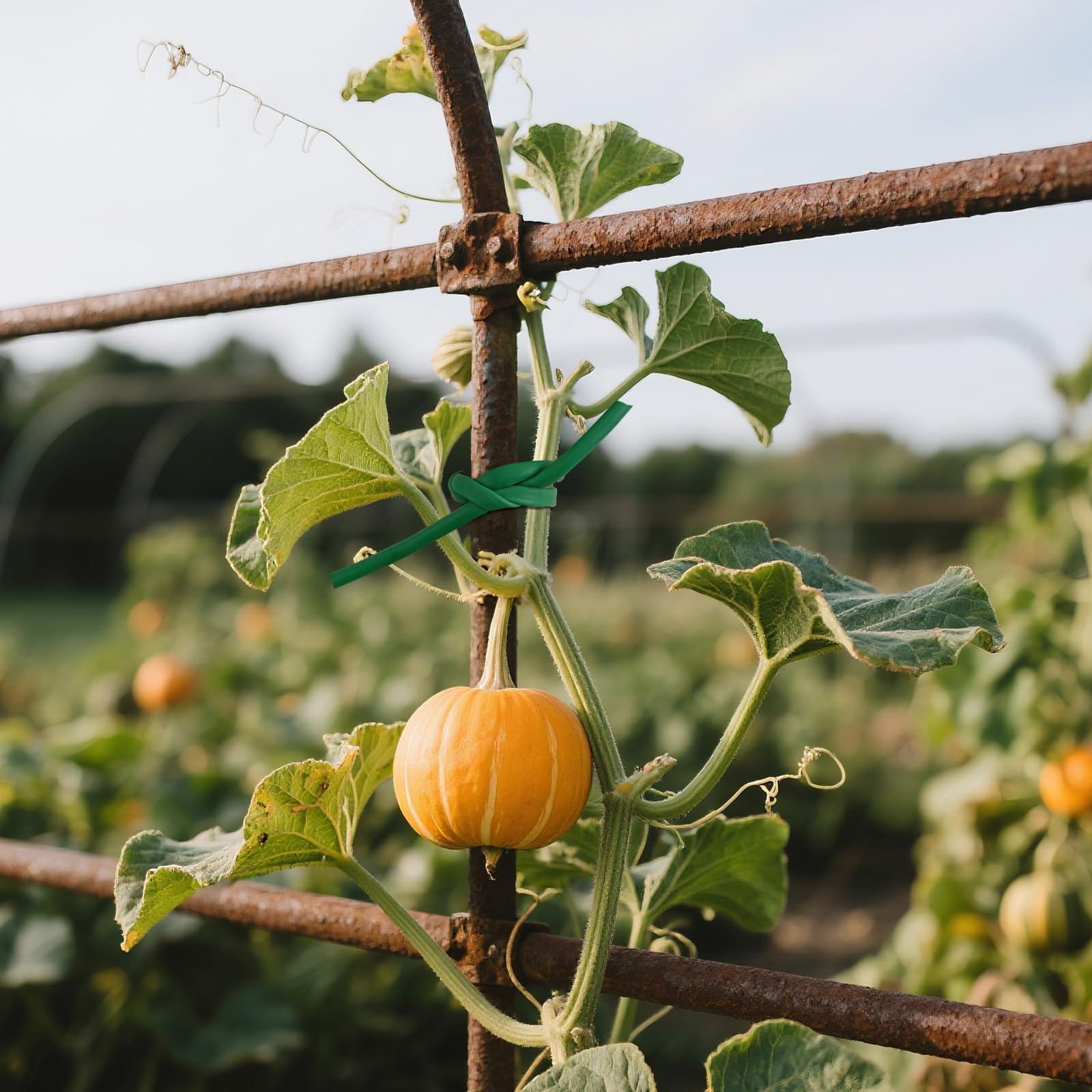KINGLAKE Tubo de Atado Flexible, Cinta de Jardín Verde de 3mm x 50m para Plantas Trepadoras, Cuerda de Jardín de Plástico para Tomates, Rosas, Soporte para Vegetales