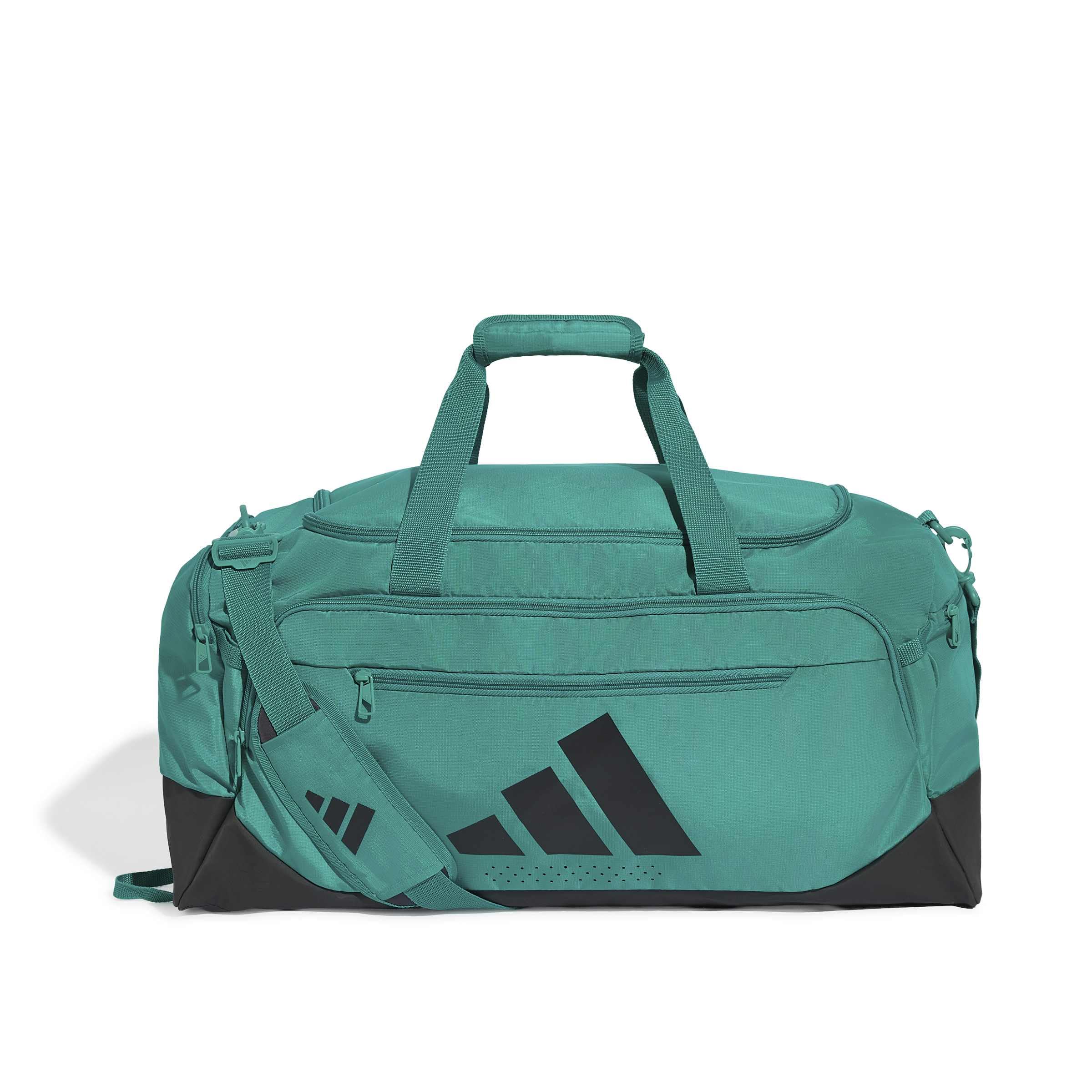 adidas Unisex Training Defender Duffle Bag Medium Duffel_Bag, Equipment Green/Black, One Size