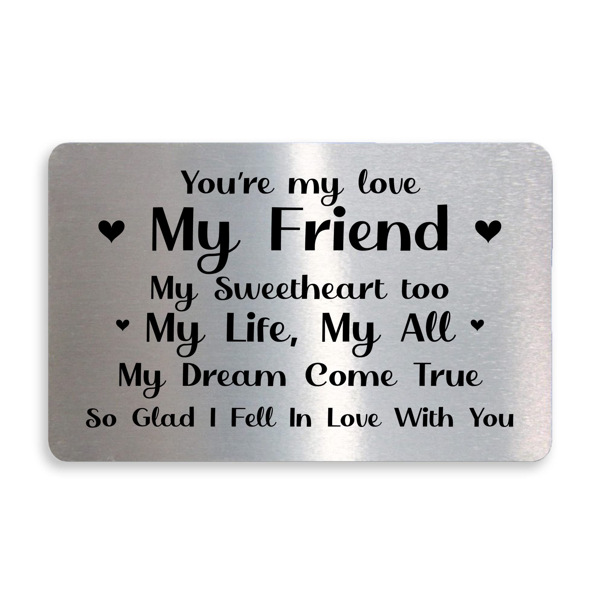 Thank You Poem Gift For Boyfriend Girlfriend Him Her Card Anniversary Valentines Gift