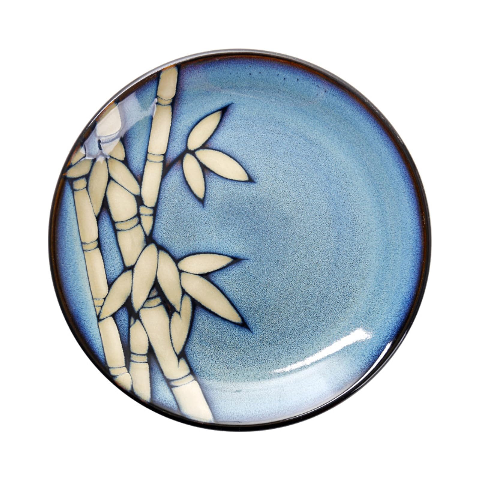 Yuzhu - Plato de pescado de cerámica china para el hogar, vajilla para pescado de 27,5 cm, G-077